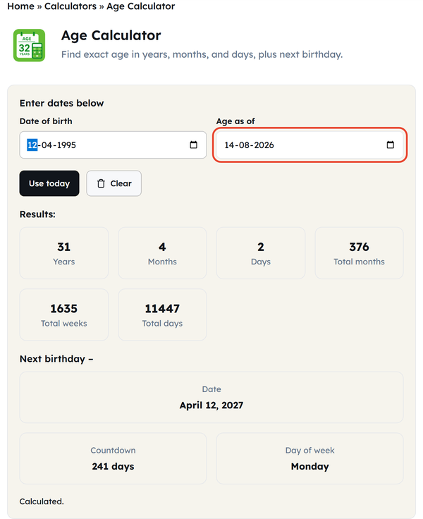 age as of date