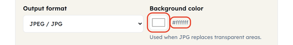 background colour picker