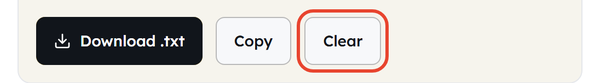 clear button