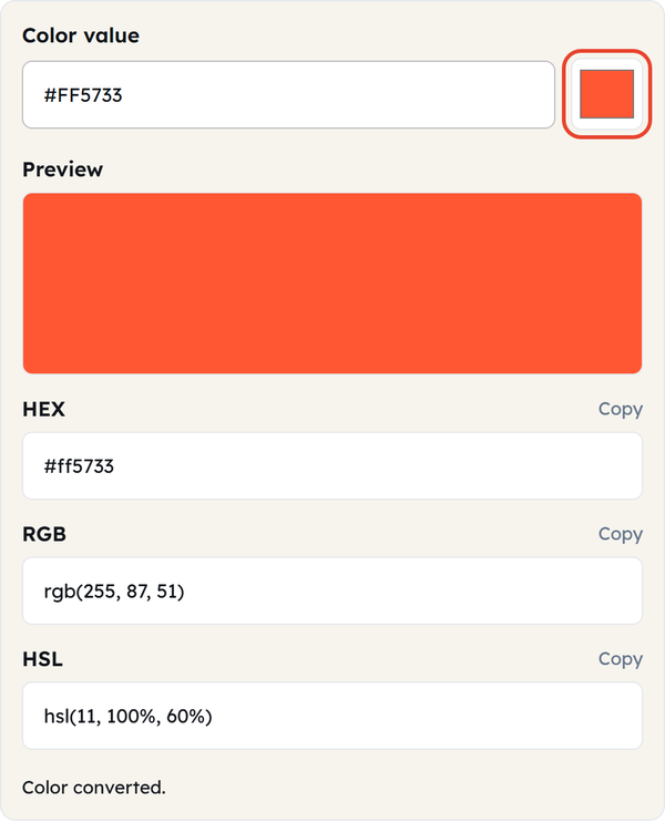 color picker square