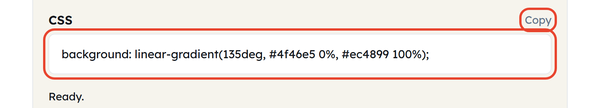 copy css output