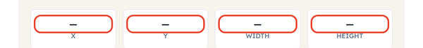 crop coordinate fields