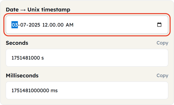 date to timestamp