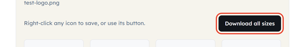 download all button