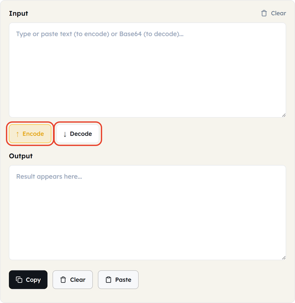 encode decode toggle