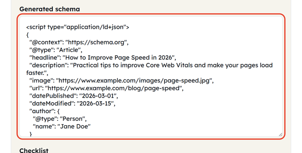 generated json-ld