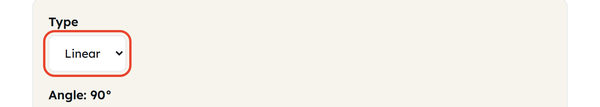 gradient type select