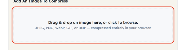 image dropzone