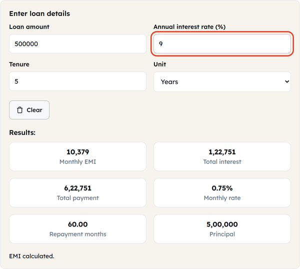 interest rate field