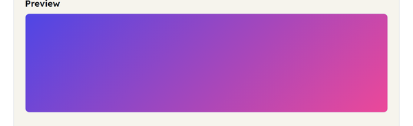 live gradient preview