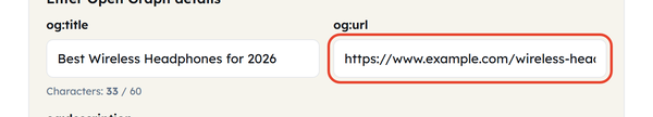 og url field