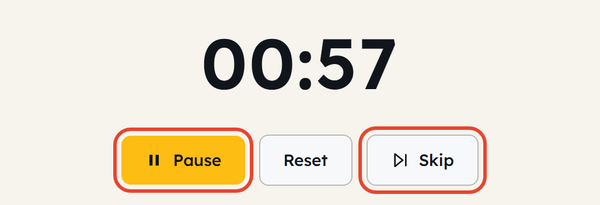pause and skip