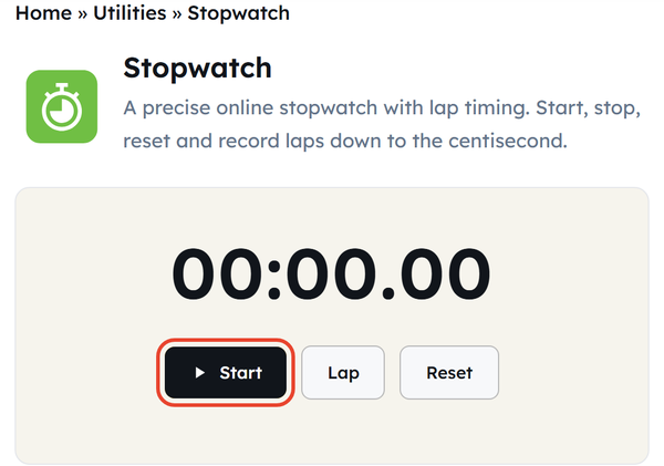 start button