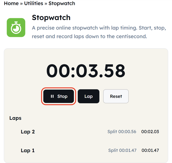 stop pause button