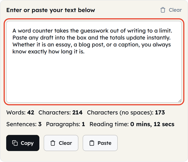 text area input