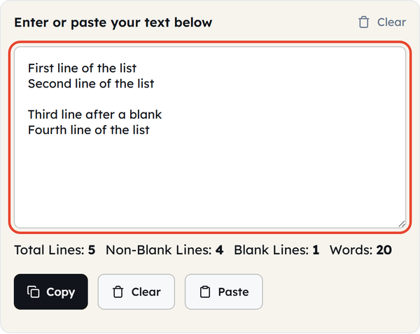 text input box