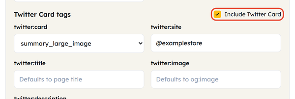 twitter card block
