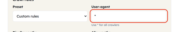 user agent field