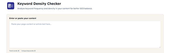 keyword density checker