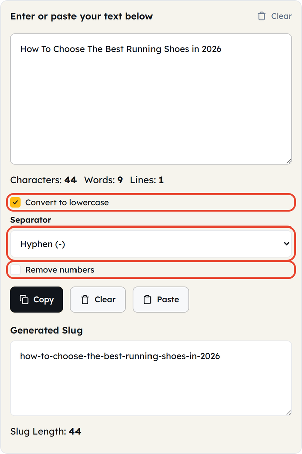 separator and toggles