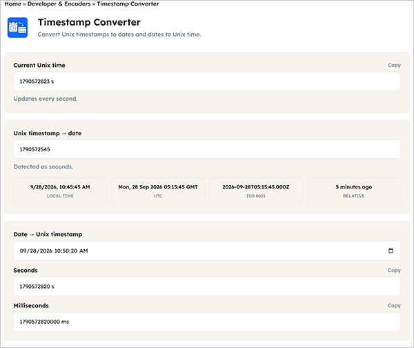 timestamp converter tool
