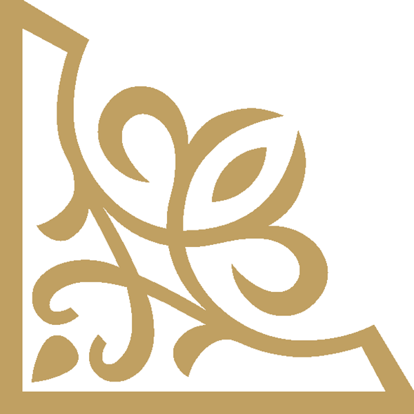 gold corner ornament